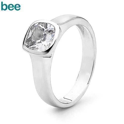 Image of sølv Bezel Ring Fingerring blank fra Bee Jewelry